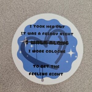 Blink 182‎ Misheard Lyric Sticker 3.5"